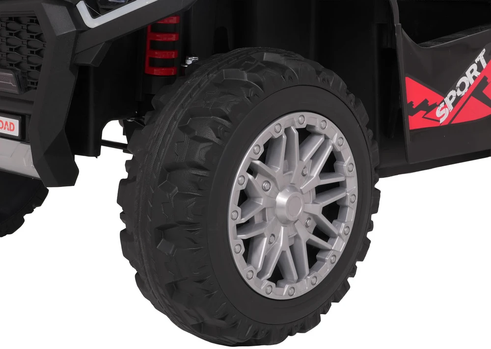 Dvivietis elektrinis keturratis Extreme Sport TX ATV 4x4, Juodas