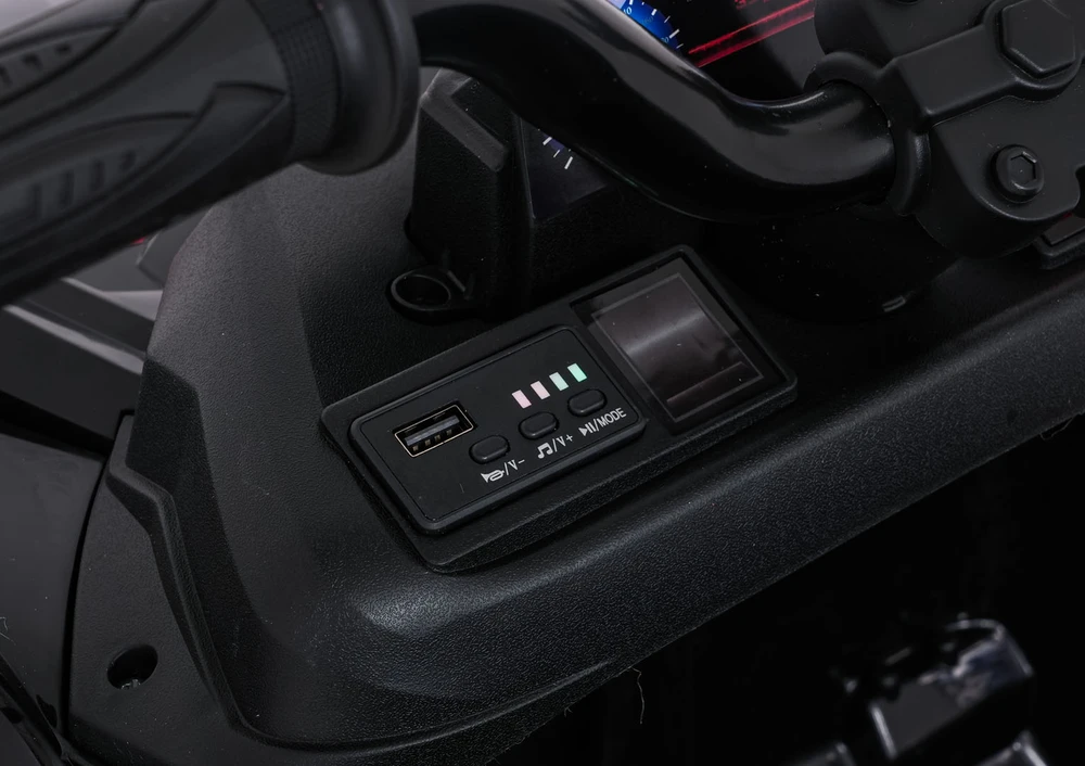 Dvivietis elektrinis keturratis Extreme Sport TX ATV 4x4, Juodas