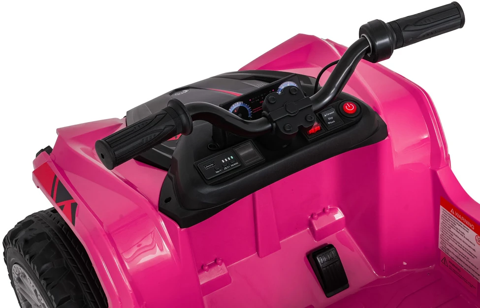 Dvivietis elektrinis keturratis Extreme Sport TX ATV 4x4, Rožinė