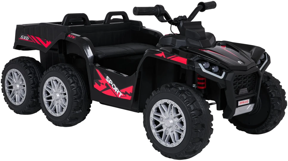 Dvivietis elektrinis keturratis Extreme Sport TX ATV 4x4, Juodas