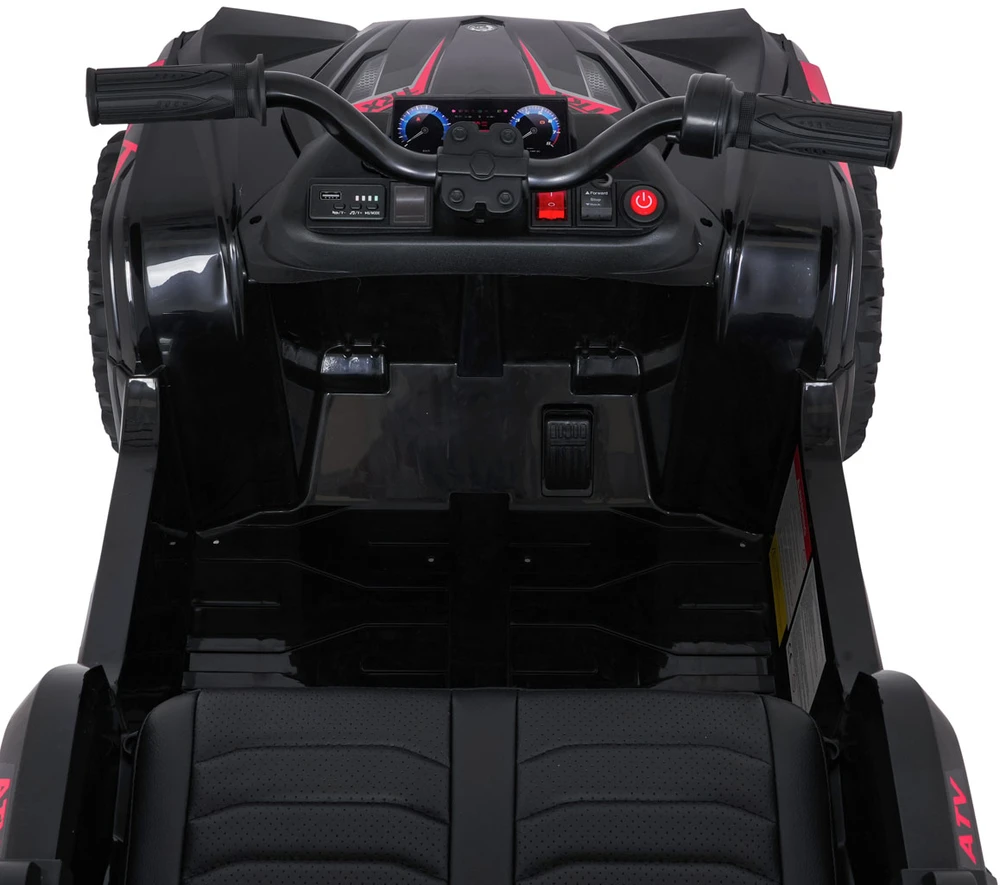 Dvivietis elektrinis keturratis Extreme Sport TX ATV 4x4, Juodas