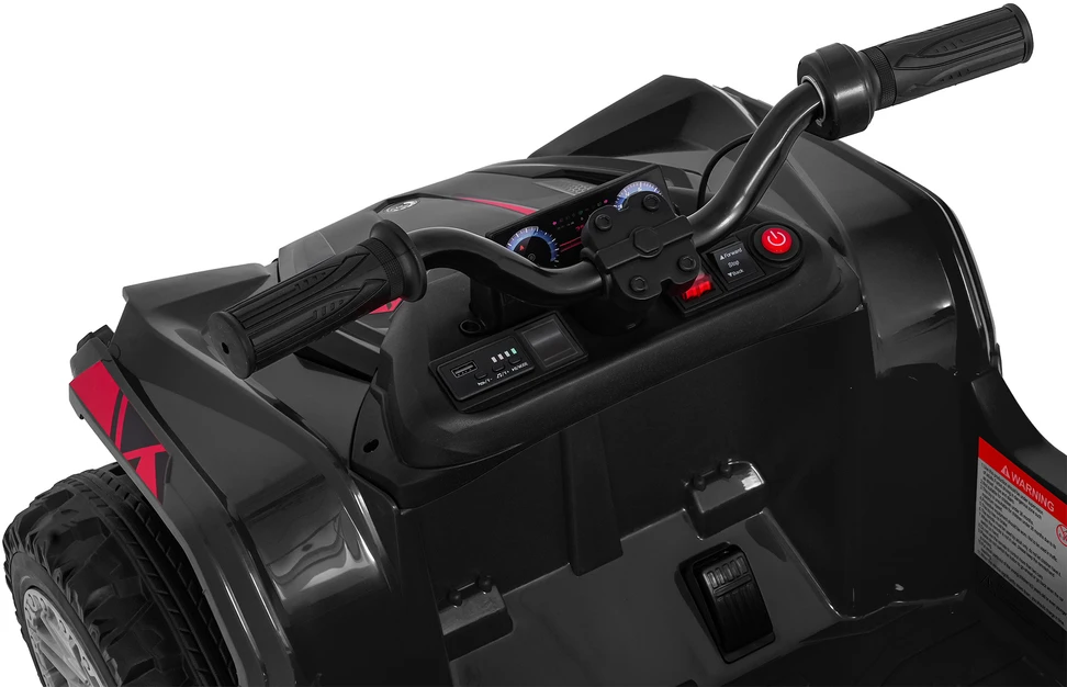 Dvivietis elektrinis keturratis Extreme Sport TX ATV 4x4, Juodas
