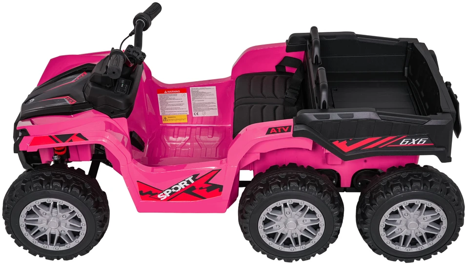 Dvivietis elektrinis keturratis Extreme Sport TX ATV 4x4, Rožinė