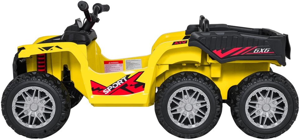 Dvivietis elektrinis keturratis Extreme Sport TX ATV 4x4, Geltona