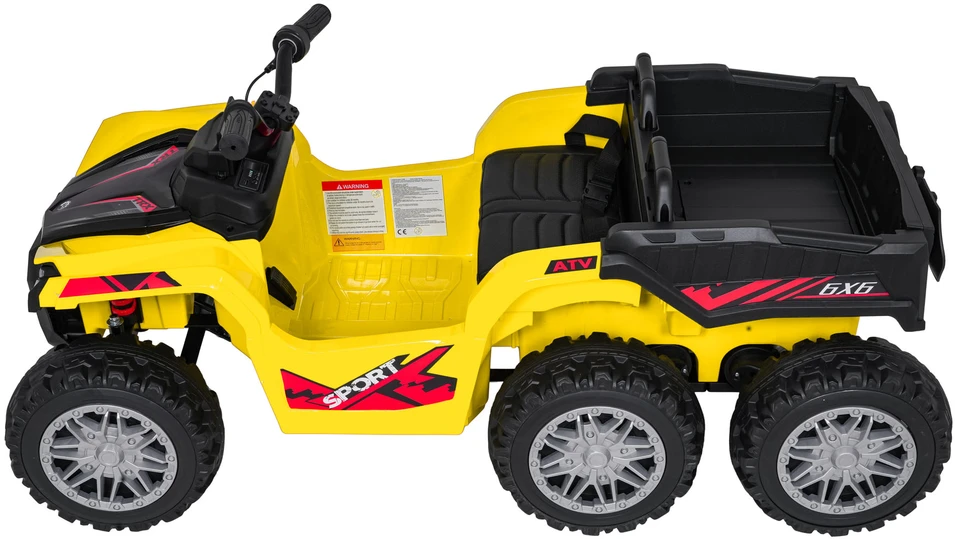 Dvivietis elektrinis keturratis Extreme Sport TX ATV 4x4, Geltona