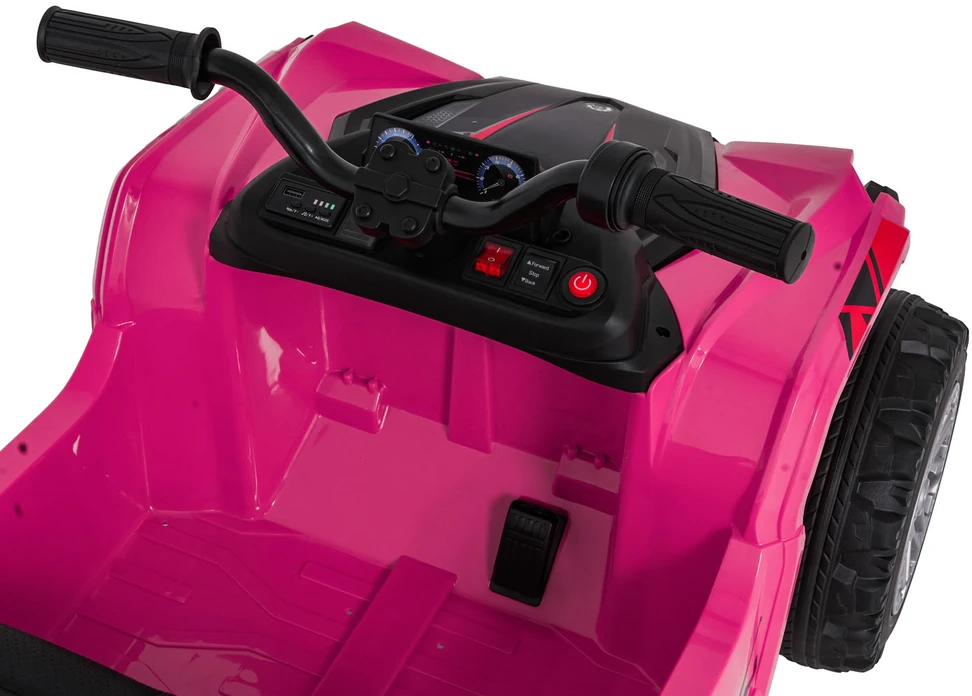 Dvivietis elektrinis keturratis Extreme Sport TX ATV 4x4, Rožinė
