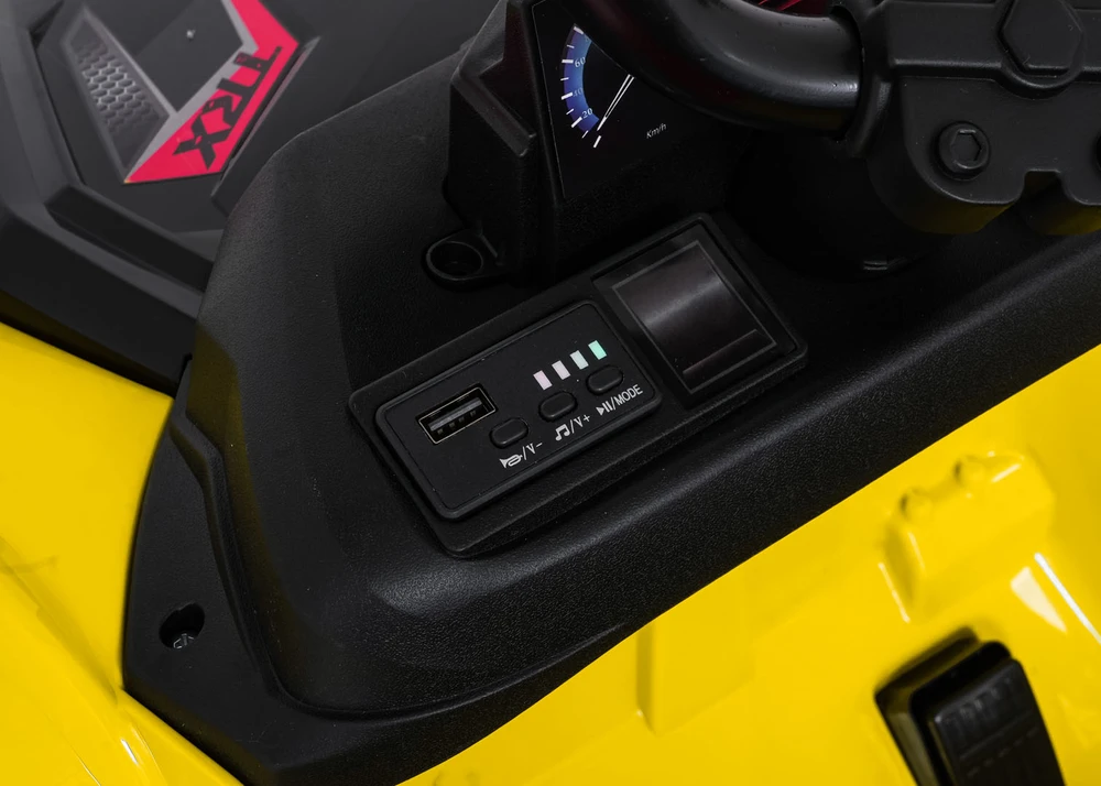 Dvivietis elektrinis keturratis Extreme Sport TX ATV 4x4, Geltona