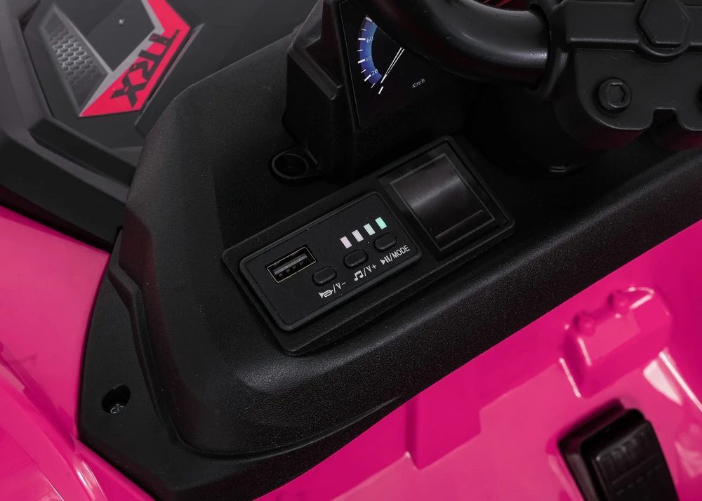 Dvivietis elektrinis keturratis Extreme Sport TX ATV 4x4, Rožinė