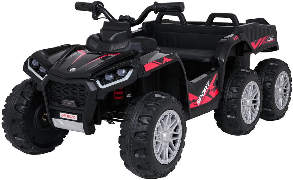 Dvivietis elektrinis keturratis Extreme Sport TX ATV 4x4, Juodas