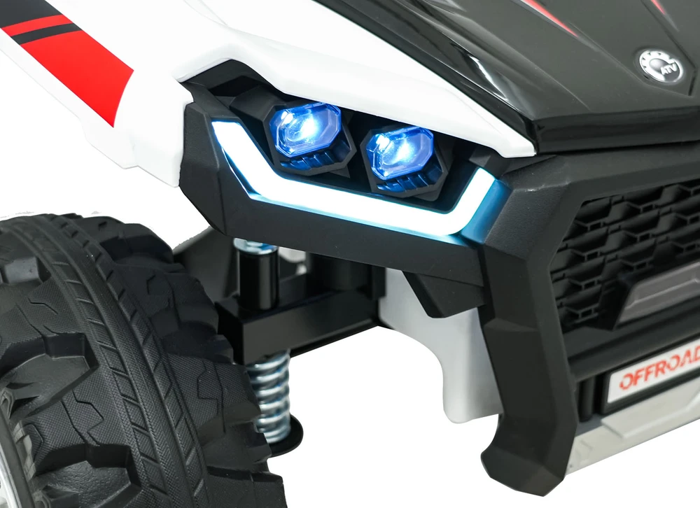 Dvivietis elektrinis keturratis Extreme Sport TX ATV 4x4, Baltas