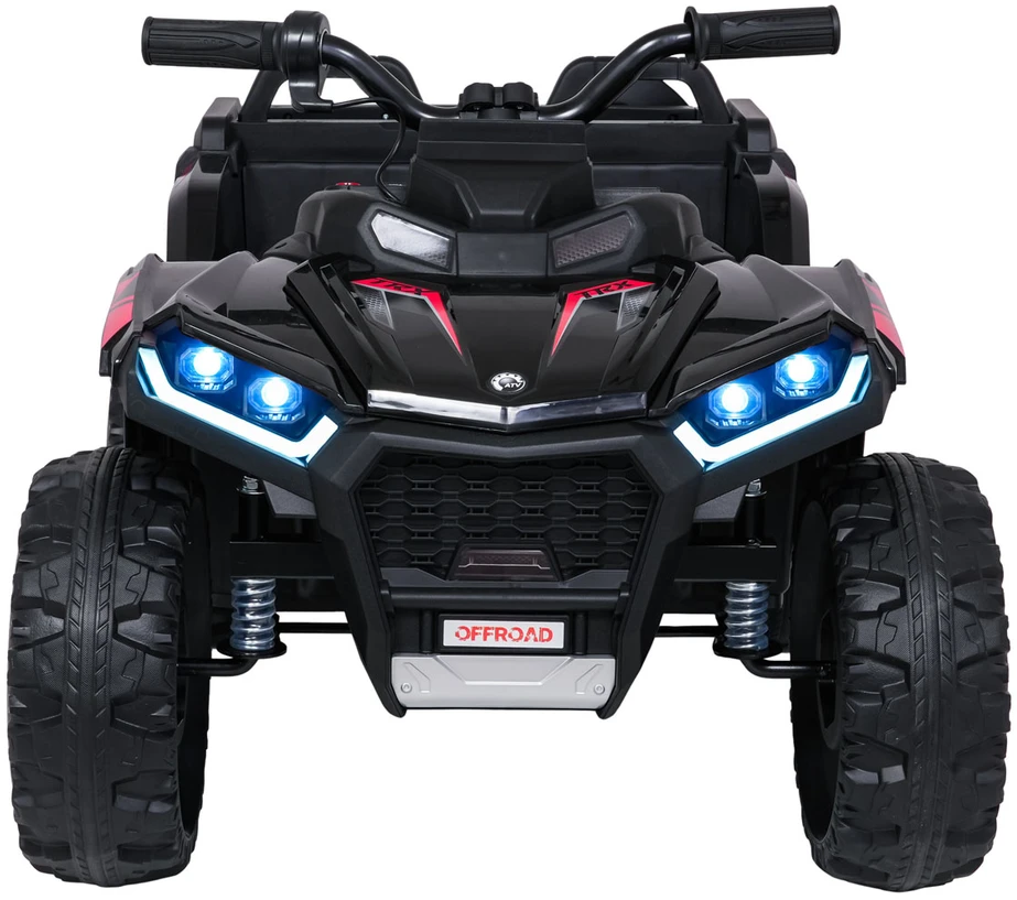Dvivietis elektrinis keturratis Extreme Sport TX ATV 4x4, Juodas