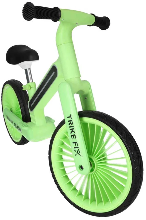 Balansinis dviratis Trike Fix Glow LED rėmas, neoninė žalia