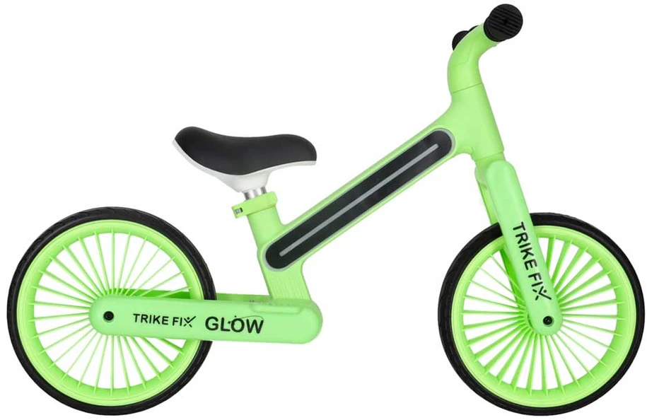 Balansinis dviratis Trike Fix Glow LED rėmas, neoninė žalia