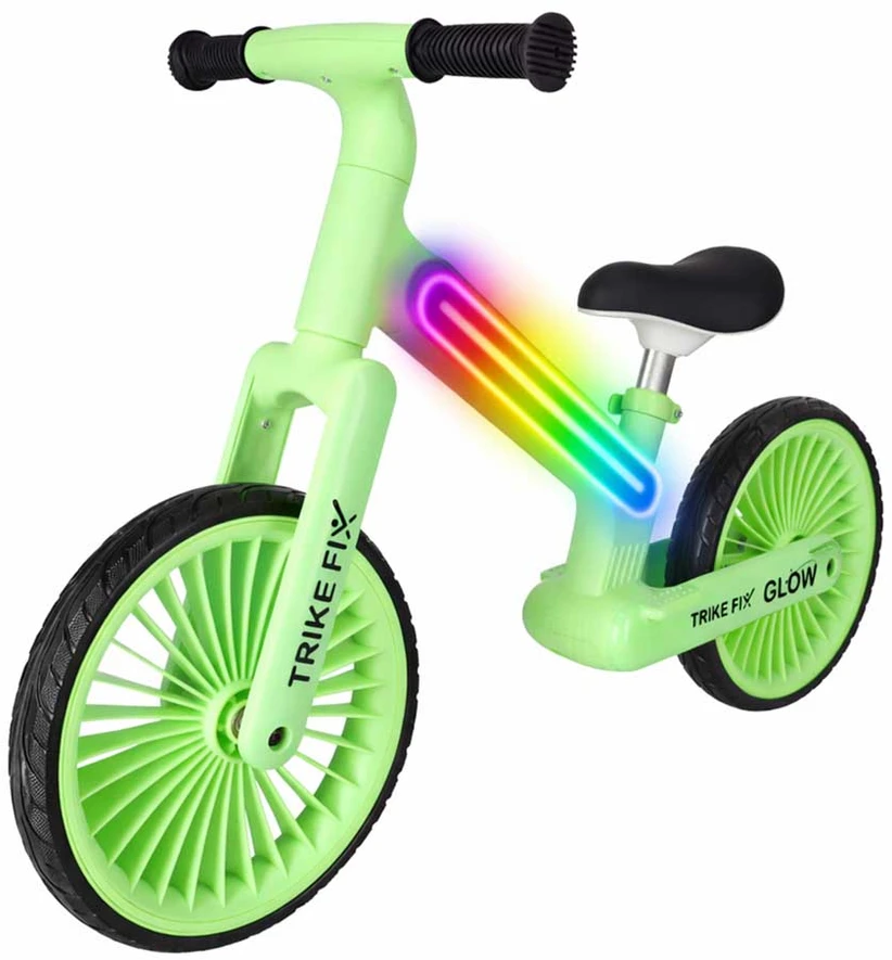 Balansinis dviratis Trike Fix Glow LED rėmas, neoninė žalia