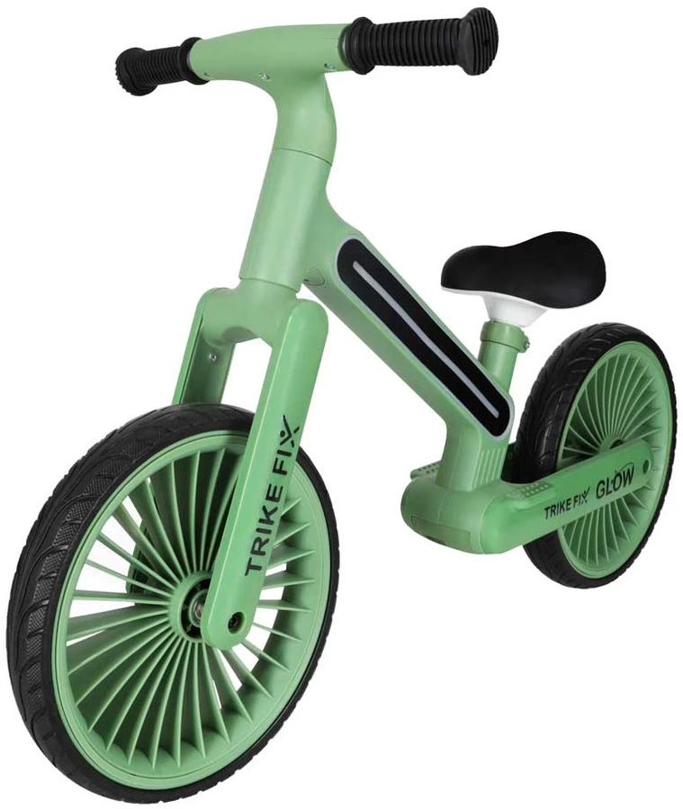 Baby Mix Balansinis dviratis Trike Fix Glow LED rėmas, žalias