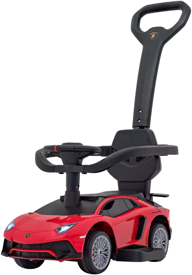 Ramiz Vaikiškas Lamborghini Aventador SV elektrinis paspirtukas su garsais ir LED šviesomis, iki 30 kg