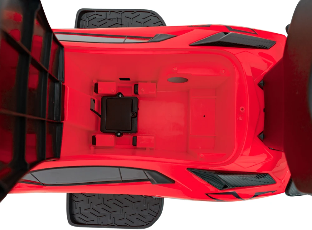 Ramiz Vaikiškas Lamborghini Aventador SV elektrinis paspirtukas su garsais ir LED šviesomis, iki 30 kg