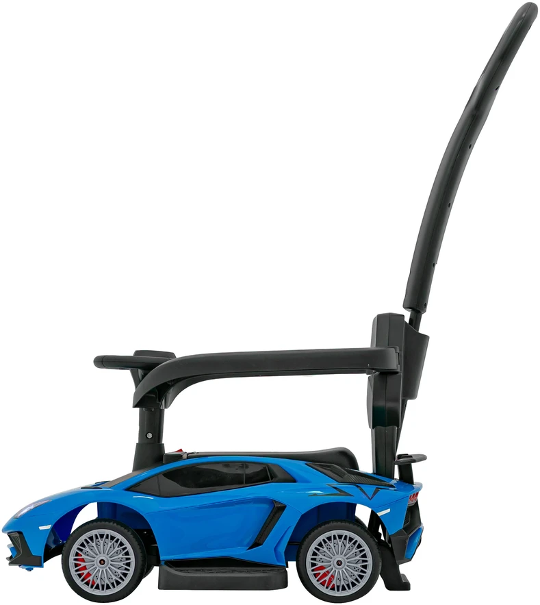 Ramiz Vaikiškas Lamborghini Aventador SV elektrinis triratukas su garsais ir LED šviesomis, iki 30 kg, juodas
