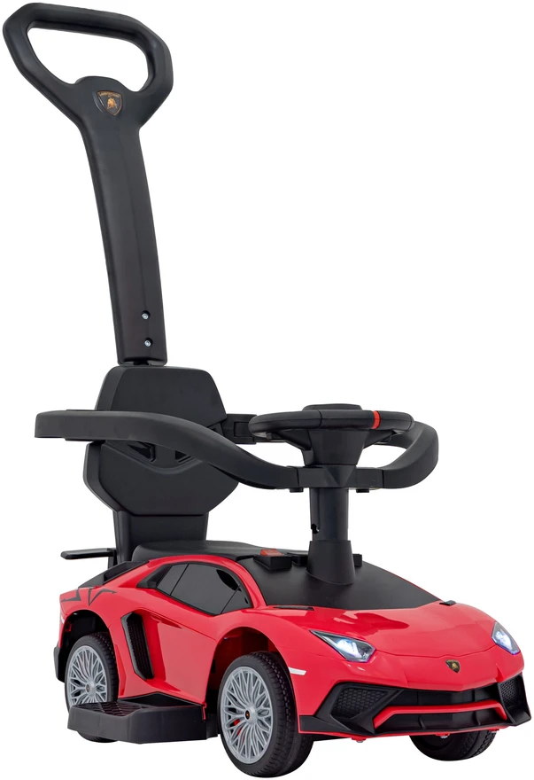 Ramiz Vaikiškas Lamborghini Aventador SV elektrinis paspirtukas su garsais ir LED šviesomis, iki 30 kg
