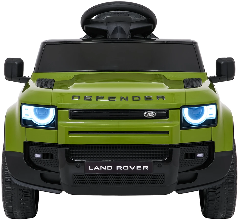 Vaikiškas Land Rover Defender žalias elektromobilis