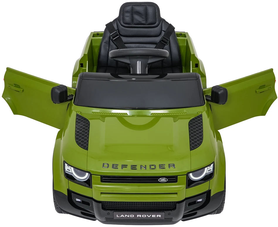 Vaikiškas Land Rover Defender žalias elektromobilis