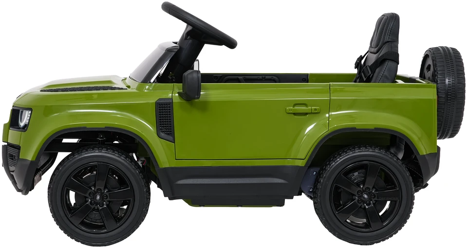 Vaikiškas Land Rover Defender žalias elektromobilis
