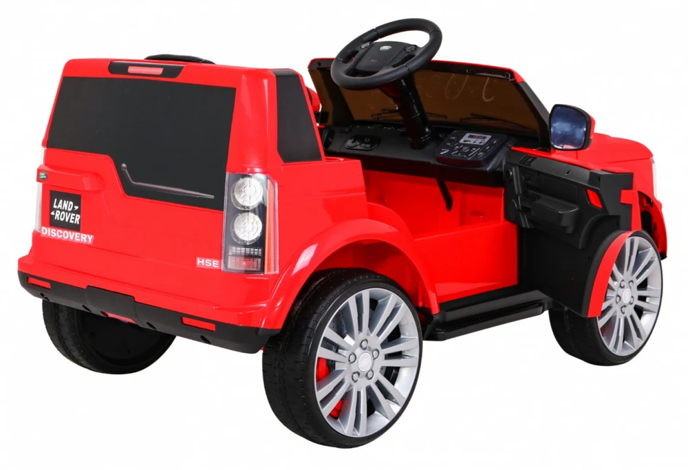 Ramiz Elektromobilis Land Rover Discovery, raudonas