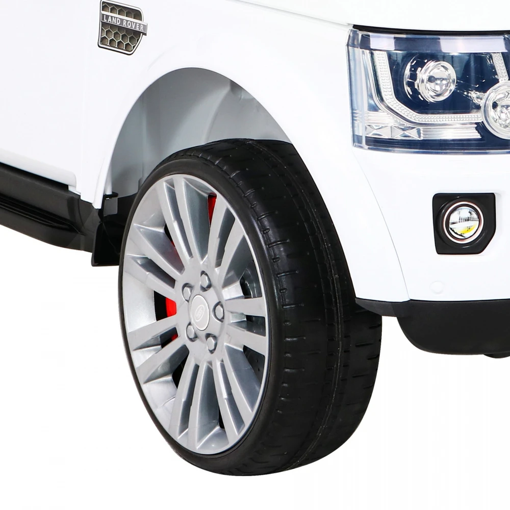 Ramiz Elektromobilis Land Rover Discovery, baltas