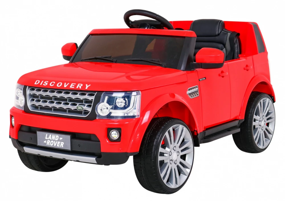 Ramiz Elektromobilis Land Rover Discovery, raudonas