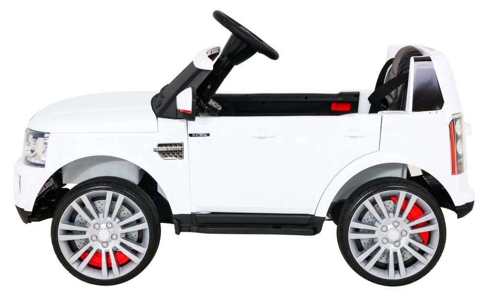 Ramiz Elektromobilis Land Rover Discovery, baltas