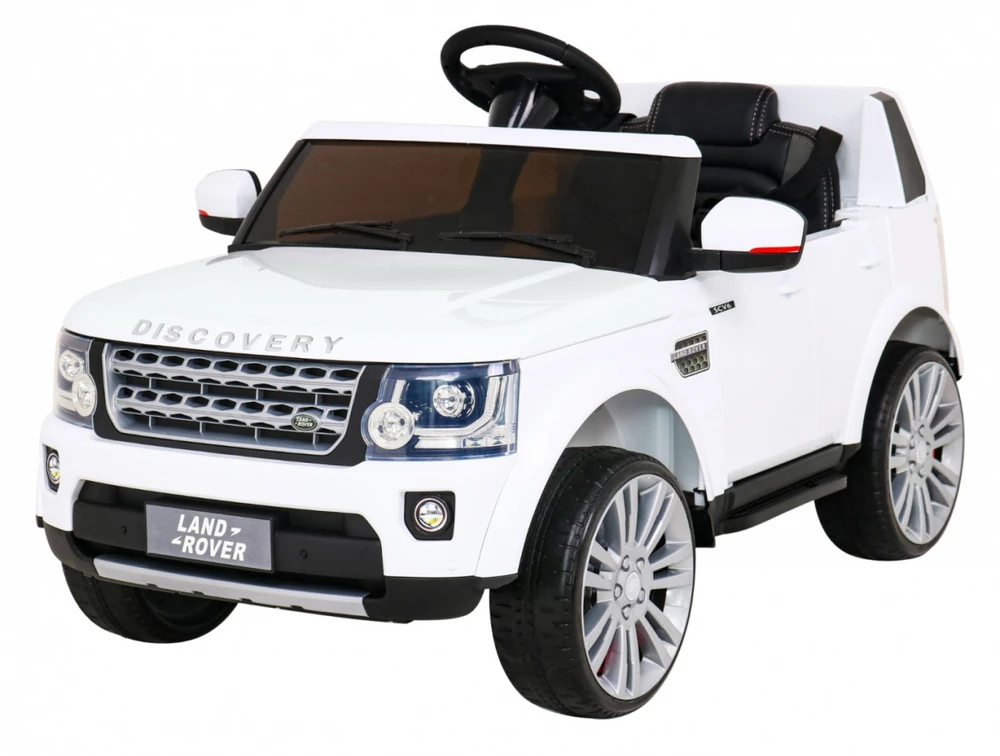 Ramiz Elektromobilis Land Rover Discovery, baltas