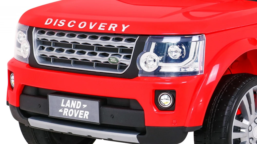 Ramiz Elektromobilis Land Rover Discovery, raudonas