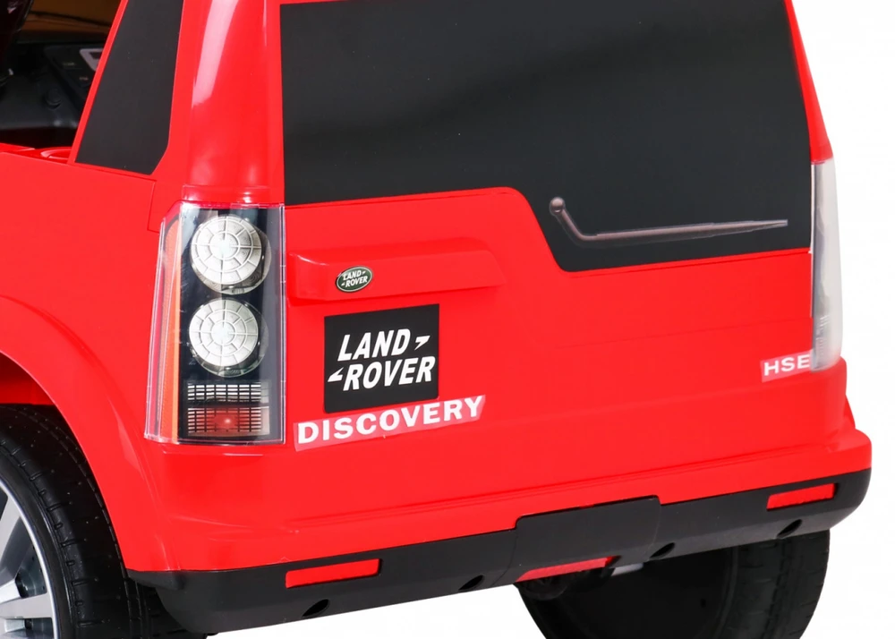 Ramiz Elektromobilis Land Rover Discovery, raudonas