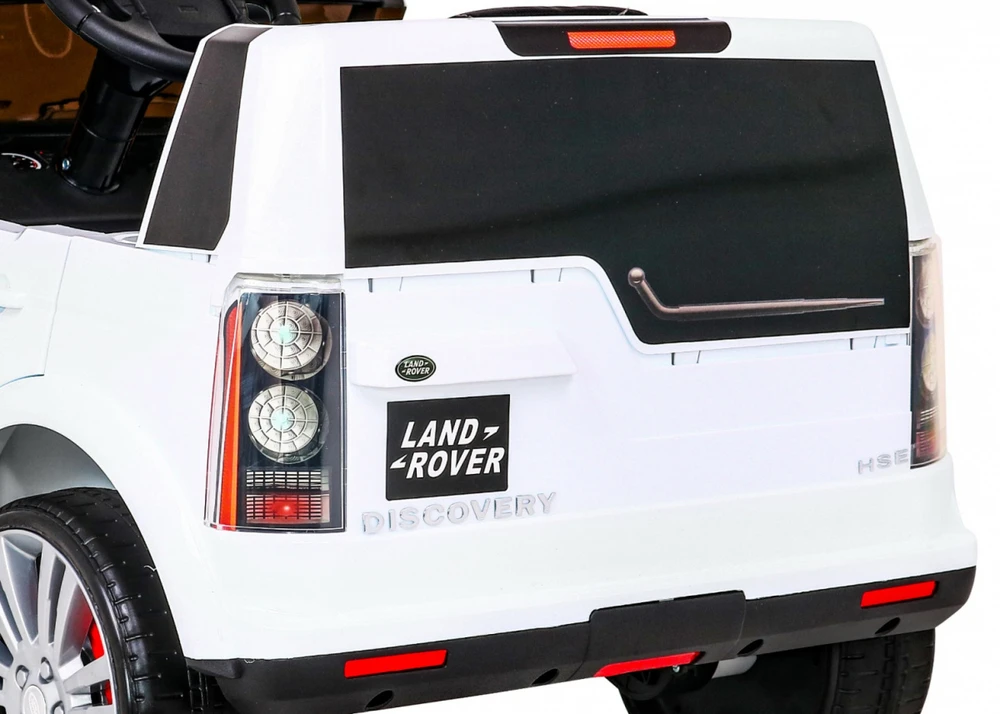 Ramiz Elektromobilis Land Rover Discovery, baltas