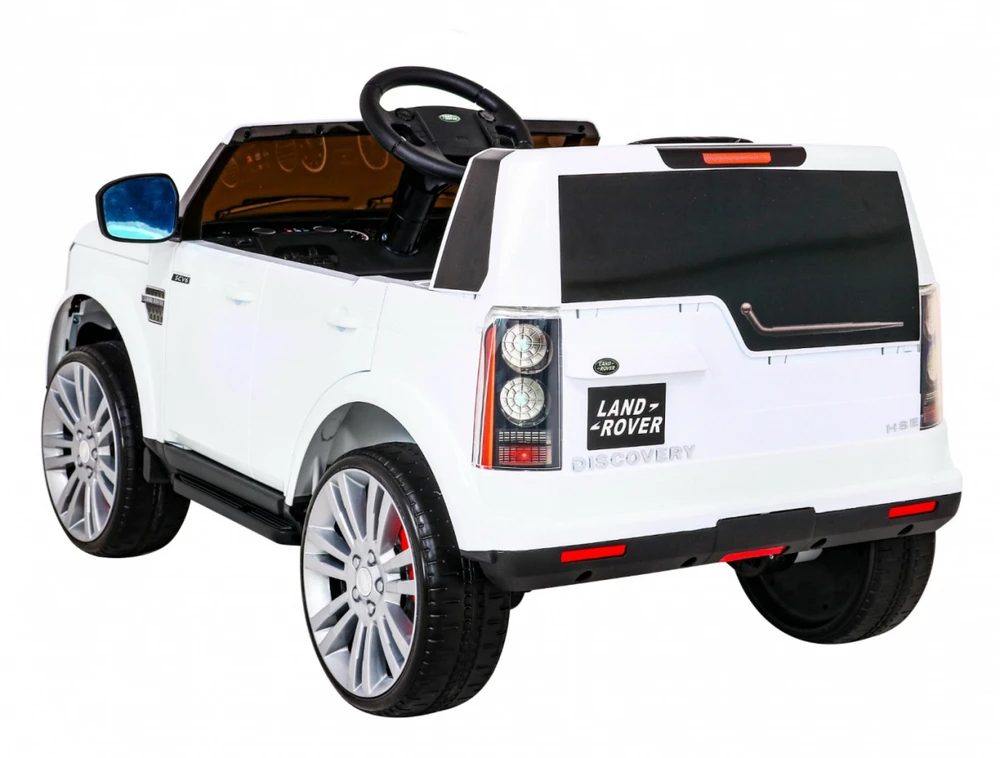 Ramiz Elektromobilis Land Rover Discovery, baltas