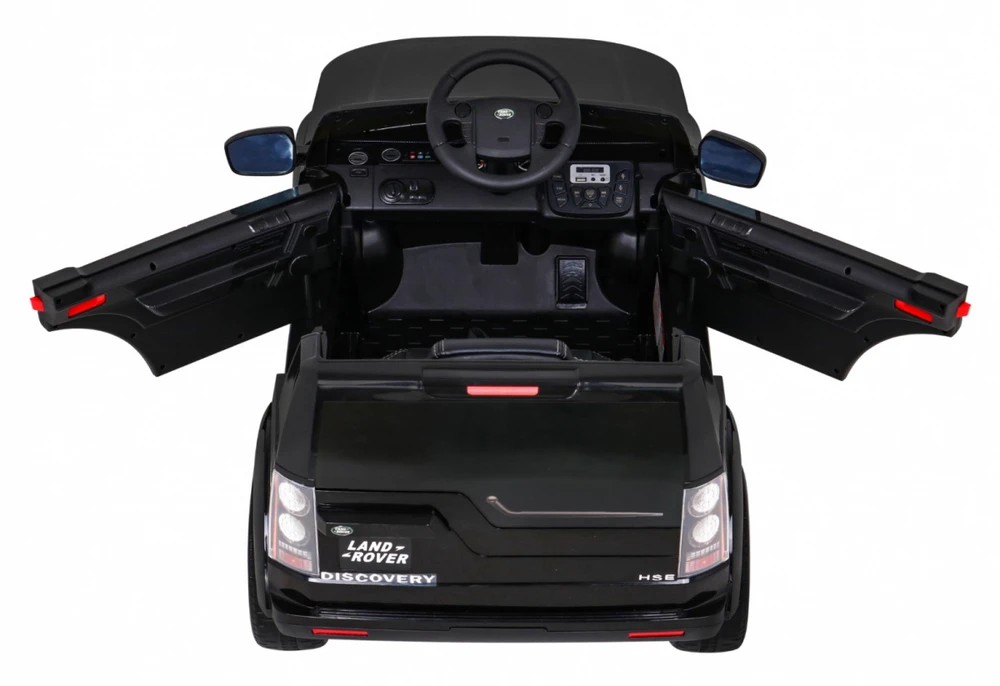 Ramiz Elektromobilis Land Rover Discovery, juodas