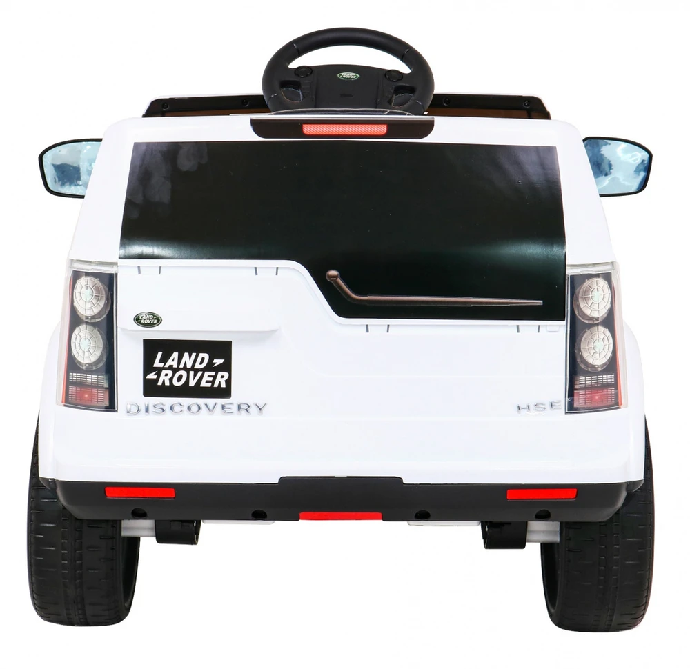 Ramiz Elektromobilis Land Rover Discovery, baltas