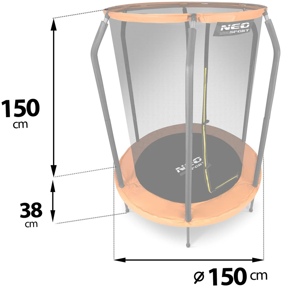 Vaikiškas batutas „Neo-Sport“ 152 cm