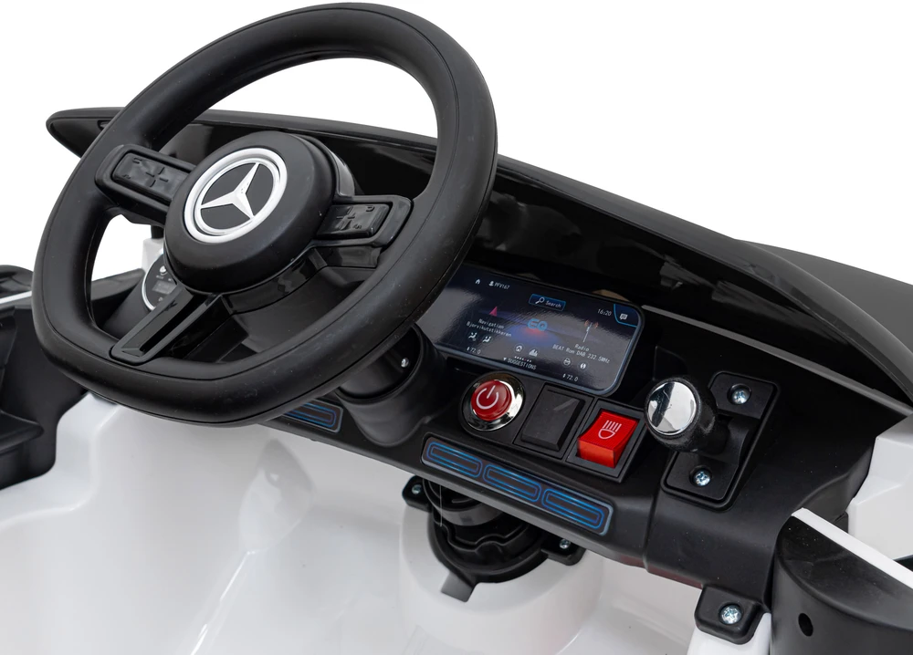 Elektrinė mašina vaikams Mercedes Benz AMG EQA baltos spalvos