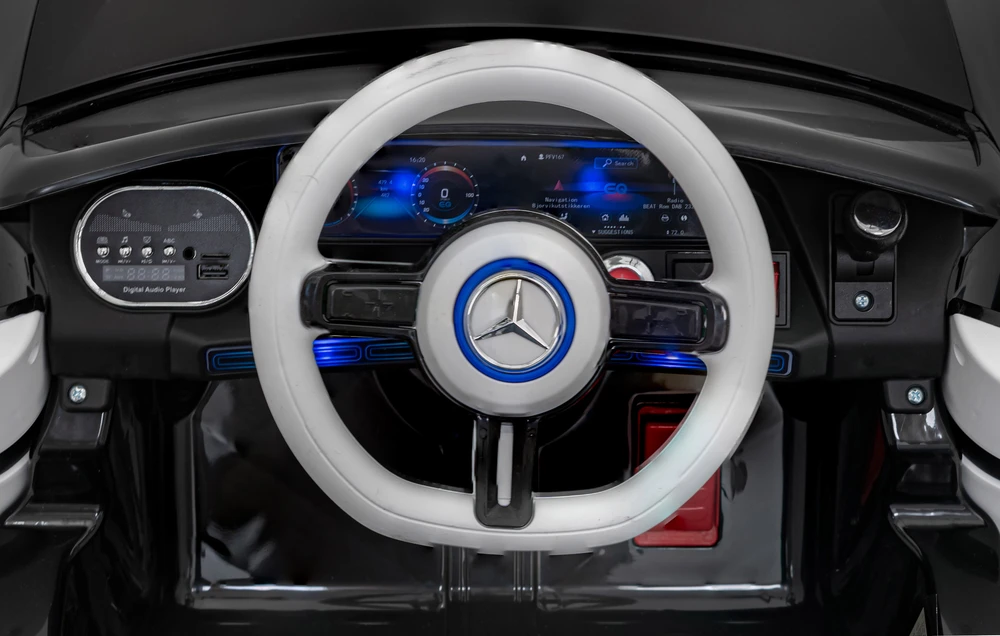 Elektrinė mašina vaikams Mercedes Mercedes Benz AMG EQA juodos spalvos