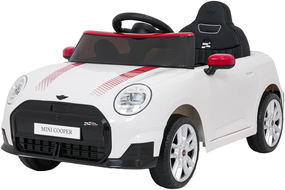 Vaikiškas Mini Cooper elektromobilis su 2x35W varikliais, 3 greičiai, saugos mygtukas, nuo 3 metų