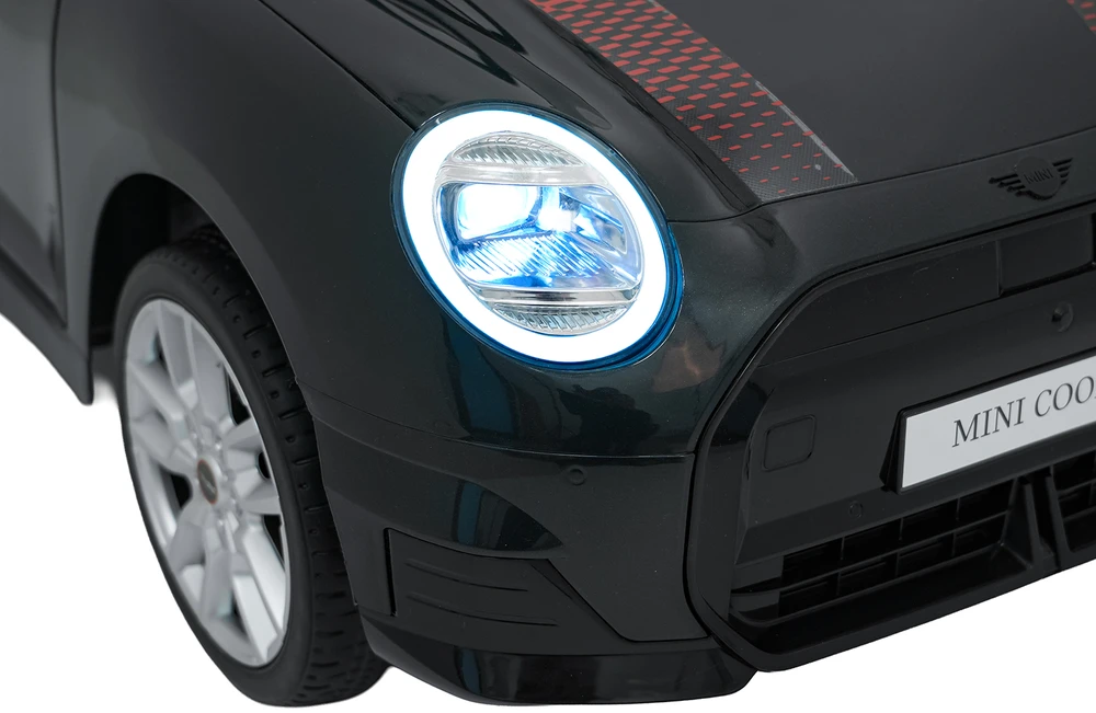 Vaikiškas Mini Cooper elektromobilis su 2x35W varikliais, 3 greičiai, nuo 3 metų