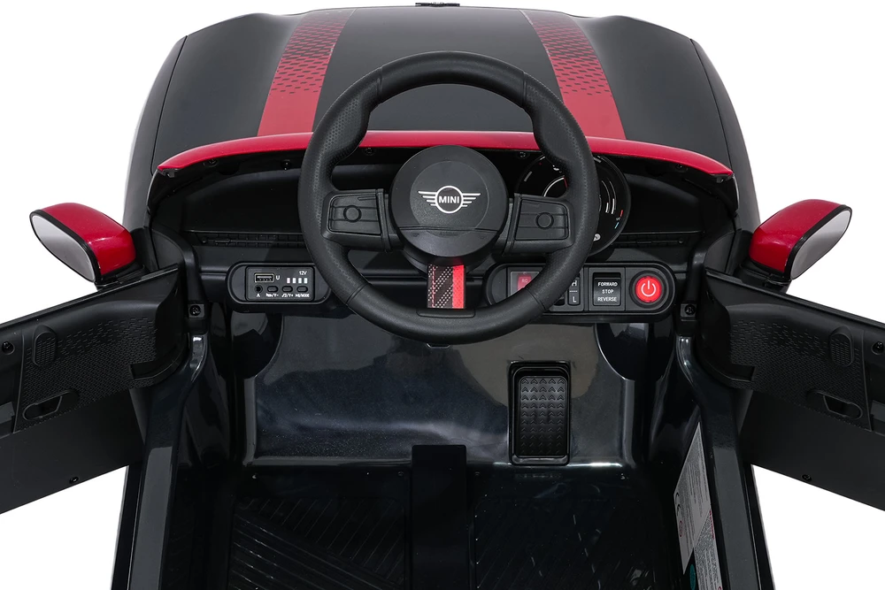 Vaikiškas Mini Cooper elektromobilis su 2x35W varikliais, 3 greičiai, nuo 3 metų