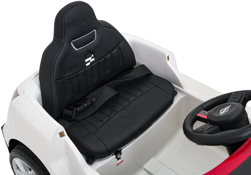 Vaikiškas Mini Cooper elektromobilis su 2x35W varikliais, 3 greičiai, saugos mygtukas, nuo 3 metų