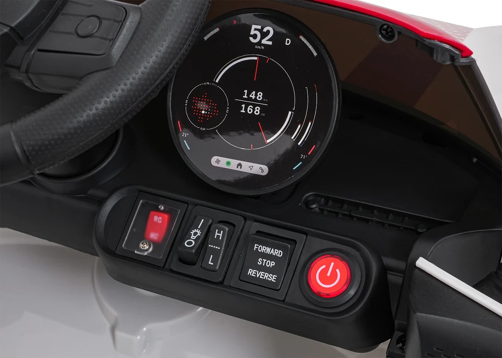 Vaikiškas Mini Cooper elektromobilis su 2x35W varikliais, 3 greičiai, saugos mygtukas, nuo 3 metų