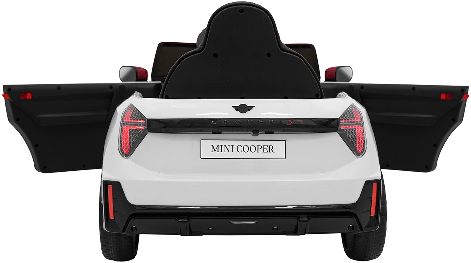 Vaikiškas Mini Cooper elektromobilis su 2x35W varikliais, 3 greičiai, saugos mygtukas, nuo 3 metų