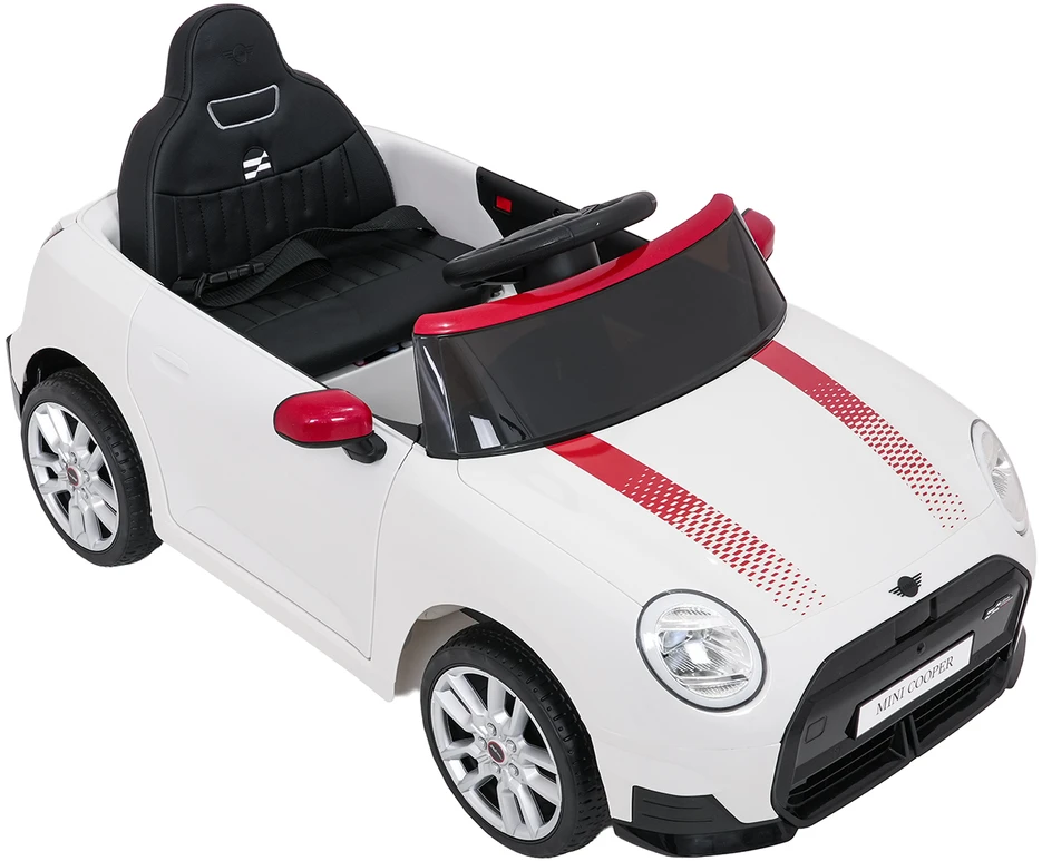Vaikiškas Mini Cooper elektromobilis su 2x35W varikliais, 3 greičiai, saugos mygtukas, nuo 3 metų