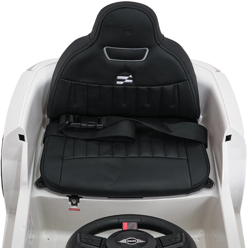 Vaikiškas Mini Cooper elektromobilis su 2x35W varikliais, 3 greičiai, saugos mygtukas, nuo 3 metų