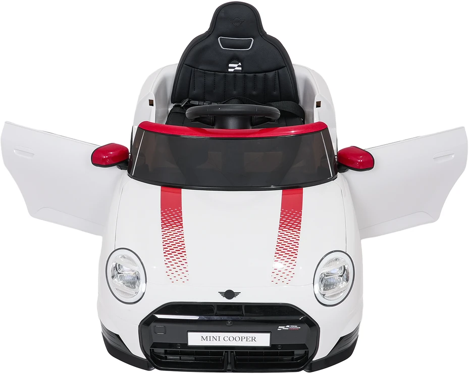 Vaikiškas Mini Cooper elektromobilis su 2x35W varikliais, 3 greičiai, saugos mygtukas, nuo 3 metų
