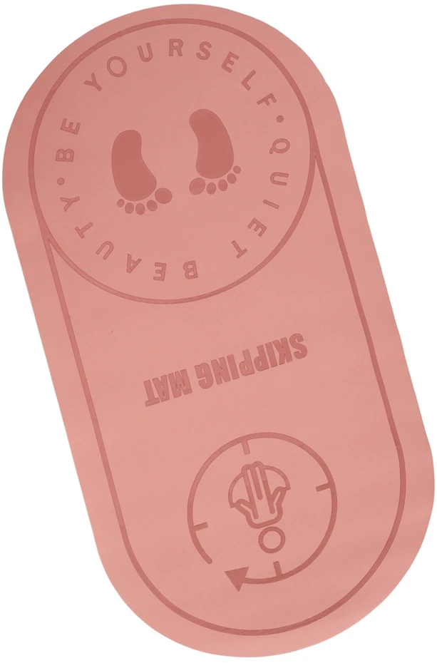 Jogos mankštos švelnus, neslystantis garsą slopinantis kilimėlis 125x61.5x0,6 cm rožinis